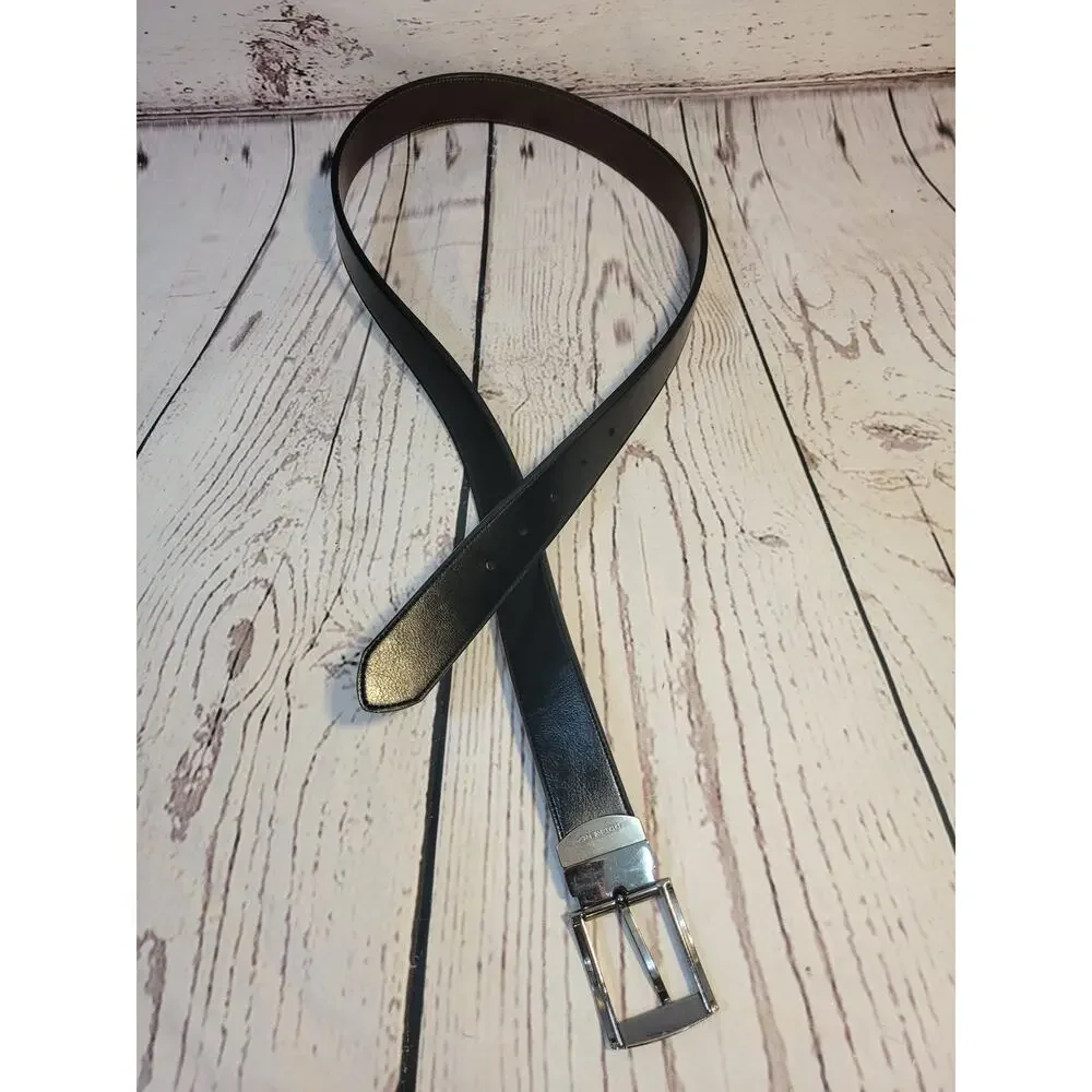 DOCKERS Black Genuine Leather Reversible Swivel Belt Men's‎ Size 40